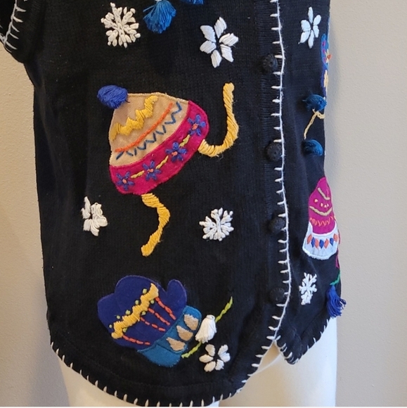 Christmas crochet Vest Size Large - Picture 13 of 13